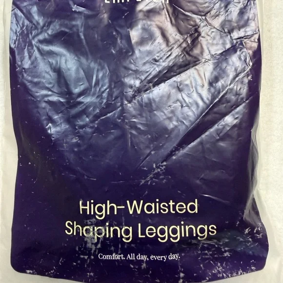 Empetua High-Waisted Shaping Leggings. Black. XL - Picture 6 of 7